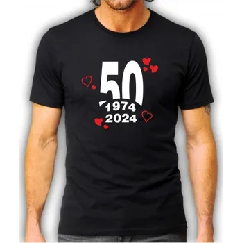 Pánské tričko pánské tričko NAROZENINOVÉ 50 M Bílá