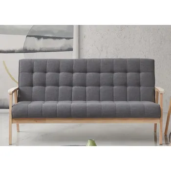 Sedací souprava Trojsedák PETRA tmavě šedá/bílá lazura