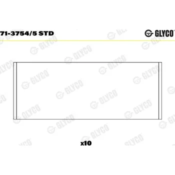 Ojnice Ojniční ložisko GLYCO 71-3754/5 STD