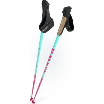 Běžecké lyžování HAAKON běžecké hole Pro Speed Pink 2.0 One Click - délka 140 - doprava zdarma