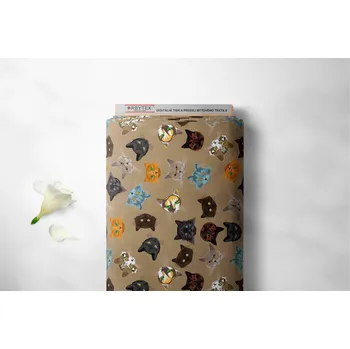 Orbytex Kočárkovina metráž šíře 160 cm, nepromokavá látka, vzor kočičí hlavy