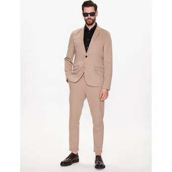 Pánské kalhoty Lindbergh Chino kalhoty 30-01007A Béžová Slim Fit XL