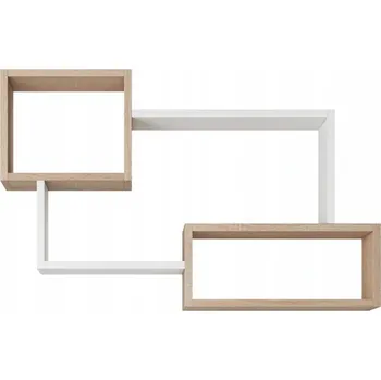 regál Polička k pověšení TRENT - dub sonoma / bílá