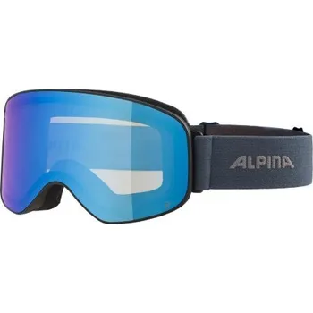 Lyžařské brýle ALPINA SLOPE Q-Lite Black-Dirt Blue Matt / Mirror Blue A7293.8.82 24/25