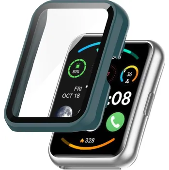 VSECHNONAMOBIL 68202 PC FULL COVER Plastový kryt se sklem pro Huawei Watch Fit 2 / Fit 2 Active zelený