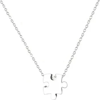 Řetízek Matyska Ocelový řetízek s přívěskem Puzzle 141439