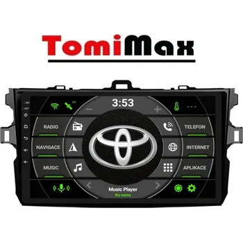 Autorádio TomiMax Toyota Corolla 2007-2012 Android 14 autorádio s WIFI, GPS, USB, BT HW výbava: 4 Core 1GB+16GB LOW, Velikost obrazovky: Dotyková obrazovka: 9"