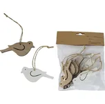 Dekorace ptáček, 8 ks D6235