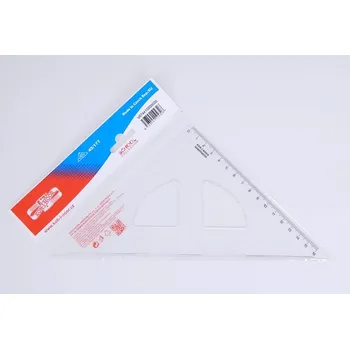 pravítka Koh-i-noor Trojúhelník 744150 45/177 čirý s kol. 8477