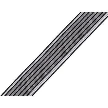 Prošívací pruženka šíře 24 mm, barva černá