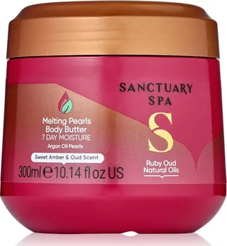 Tělový krém Sanctuary Spa Ruby Oud Natural Oils Melting Pearls tělové máslo 300 ml