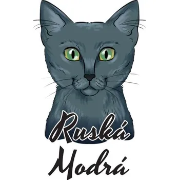 Samolepicí dekorace na vozidlo Samolepka na auto RUSKÁ MODRÁ