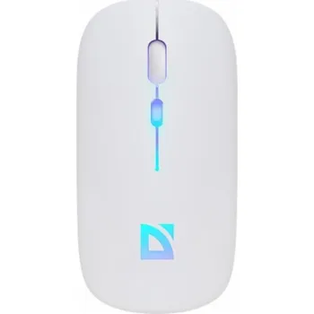 Myš TOUCH MM-997 bezdrátová myš s tichým klikáním, dobíjecí, 800/1200/1600 DPI, bílá