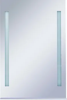 Zrcadlo Koupelnové nástěnné zrcadlo s LED světlem a policí 144715 60 x 80 cm stříbrné