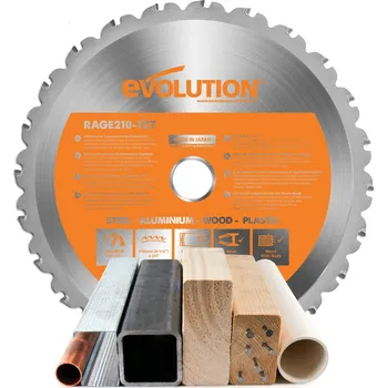 Řezný kotouč EVOLUTION POWER TOOLS Pilový kotouč EVOLUTION RAGE 210 mm - multifunkční EV021024