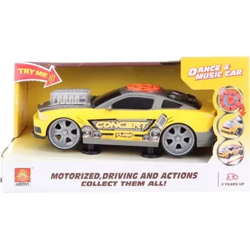 autíčko Auto žluté hudební na baterie