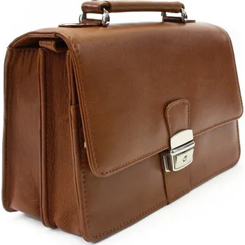 Pánská aktovka Světle hnědá pánská kožená dokladová etue Cadenie