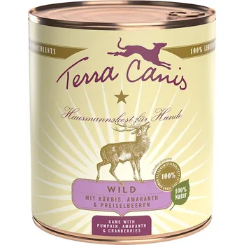 Krmivo pro psa 12x800 g Terra Canis - Zvěřina s celozrnnými těstovinami, brusinkami & dýní