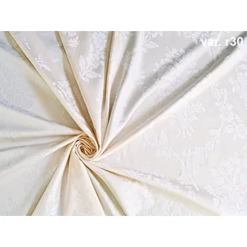 HEDVA ČESKÝ BROKÁT Luxusní brokát 160 51308 PREZIDENT ecru | R30 Béžová 1.5999999046325684 m