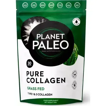 Kloubní výživa Planet Paleo Hydrolyzovaný grass fed certified hovězí kolagen Pure 225 g