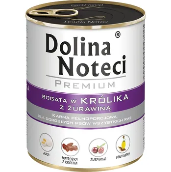 Krmivo pro psa 24x800g Dolina Noteci Premium - králičí s brusinkami