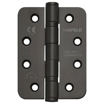 Nábytkové kování Häfele Kloubový závěs pro interiérové dveře bez závěsů / Černá nerezová ocel