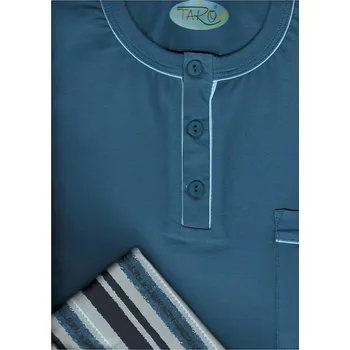 Pánské pyžamo Taro, pánské pyžamo 242-Karol, modrá, vel. L