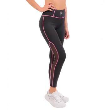 dámské fitness legíny Moon černá/fuxiová 1006 S
