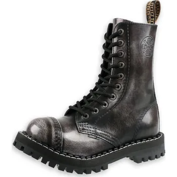 Pánská zimní obuv boty kožené dámské - - STEEL - 105/106 White - 40