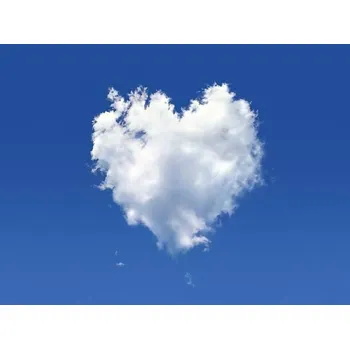 Plakát Plakát, Obraz - Heart-shaped cloud, artwork, LEONELLO CALVETTI