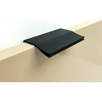 Nábytkové kování Interex design Rukojeť na hraně VALENZIA / Černá matná 72 mm