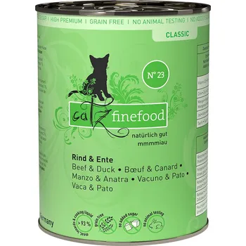 Krmivo pro kočku 24x400 g catz finefood výhodné balení - Hovězí & kachna