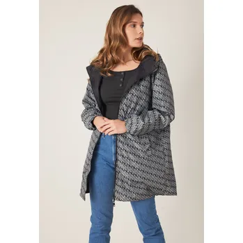 Dámská casual bunda Parka obous. VZOR Escandelle Paris 3113 barva: zelená-khaki, velikost: L