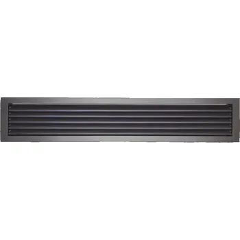 Větrací mřížka LAgrid s.r.o. Větrací kovová lamelová mřížka 80x15 Exteriér Stříbrná