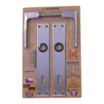 Dveřní kování klika se štítem 26101 90/klíč Al blistr