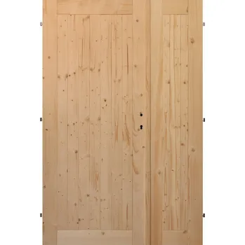 Interiérové dveře Palubkové dveře dvoukřídlé č.1 Orientace: Levé, Šířka: 125 cm, Rozdělení: 70 cm + zbytek