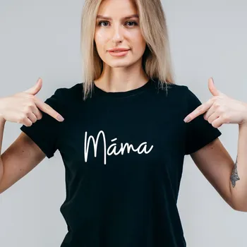 Dámské tričko - Máma Barva: Bílá, Velikost: 3XL