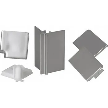 Kuchyňská pracovní deska Opes Sada koncovek na těsnící lištu L40 / Nerez