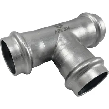 Vodovodní potrubí INOXPRESS T-kus pravidelný 42 mm F x F x F X130.042