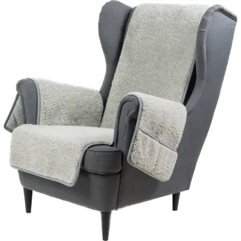 Napínací potah Wooline Potah na křeslo Luca Šedá