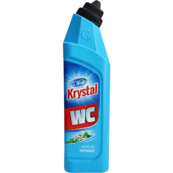 WC čistič Krystal WC kyselý na keramiku, modrý 750 ml