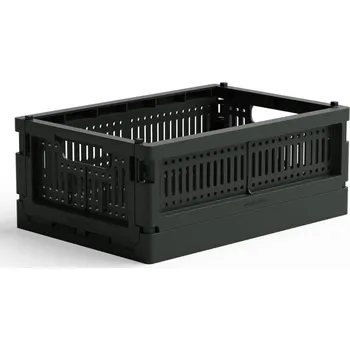Úložný box Skládací přepravka / mini box Made Crate - Washed black