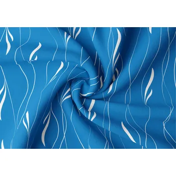 Orbytex Zatemňovací látka na závěsy šíře 150cm - Darina modrá