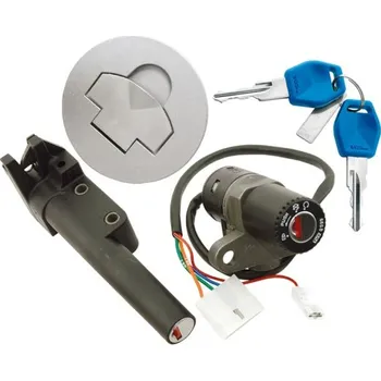 Startér TECNIUM (VICMA) spínač zapalování + víčko/zátka APRILIA 125/650 + sada zámků (10871) (TECNIUM (VICMA) spínač zapalování + víčko/zátka APRILIA 125/650 + sada zámků (10871))