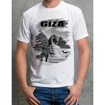 Pánské tričko tričko Gíza 134 (tričko s městem)