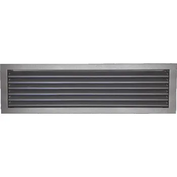 Větrací mřížka LAgrid s.r.o. Větrací kovová lamelová mřížka 70x17 Exteriér Bílá