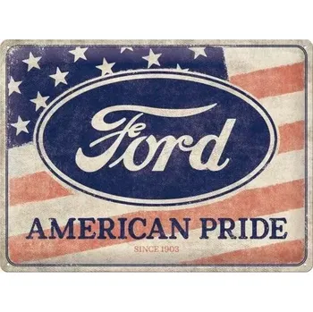 Plechová cedule Plechová cedule: Ford American Pride - 40x30 cm