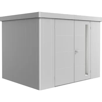 Zahradní domek Biohort Zahradní domek NEO 2C, stříbrná metalíza, DD (S dvoukřídlými dveřmi, 292 x 236 cm )