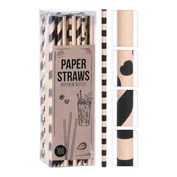 brčka 6x195mm papírová mix dekorů (100ks)