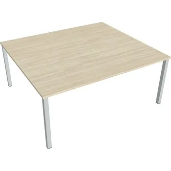 Psací stůl Hobis Kancelářský pracovní stůl Hobis USD 1800, deskaakát, bílá RAL 9016